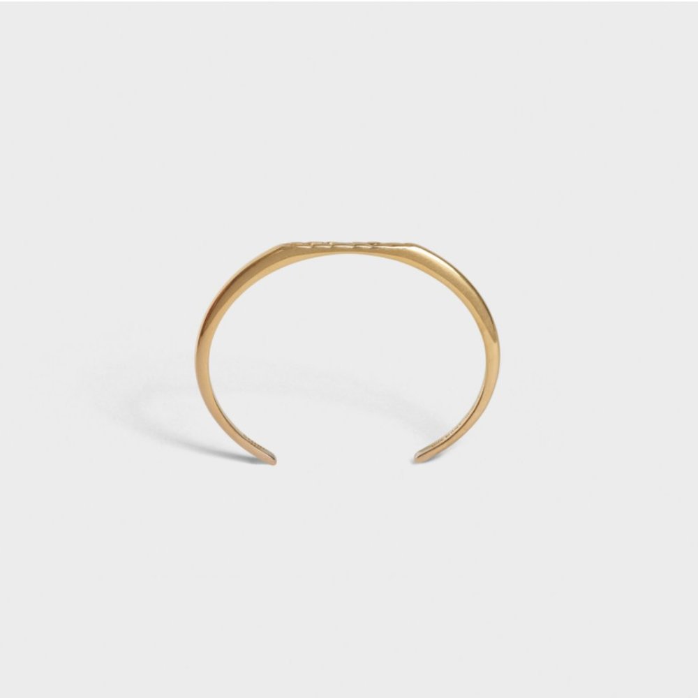 CELINE ANIMALS FLAT BRACELET IN BRASS